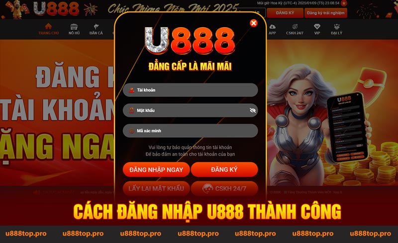 đăng nhập u888